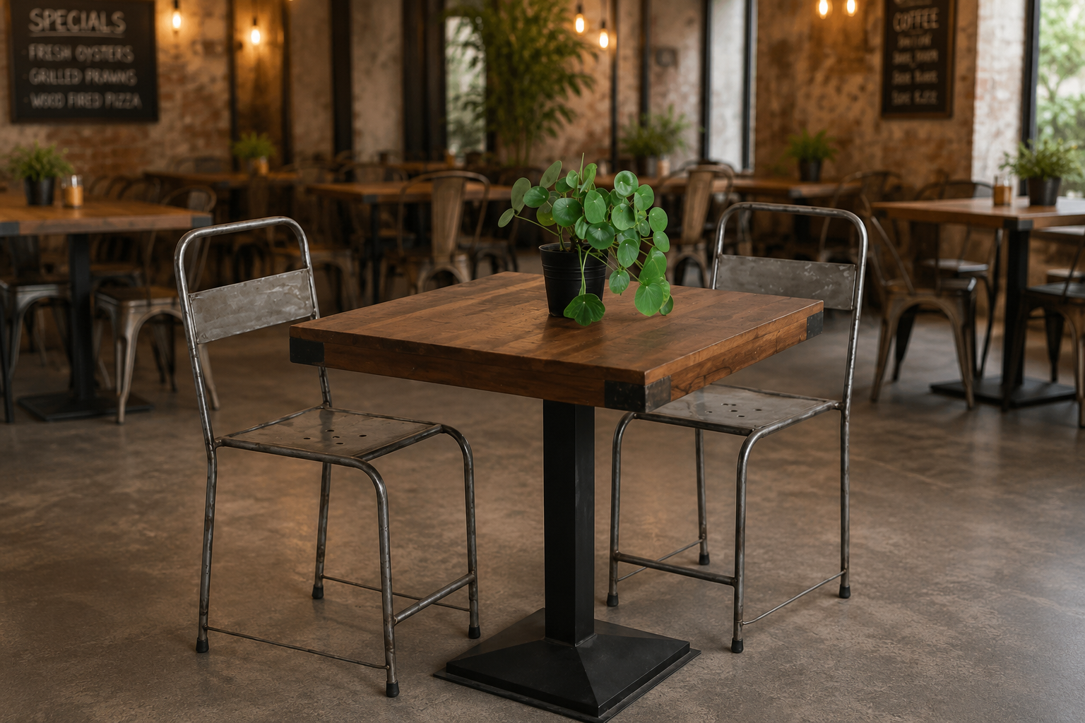 small wooden dining table