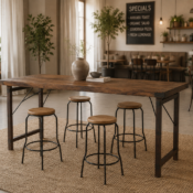reclaimed wood dining table